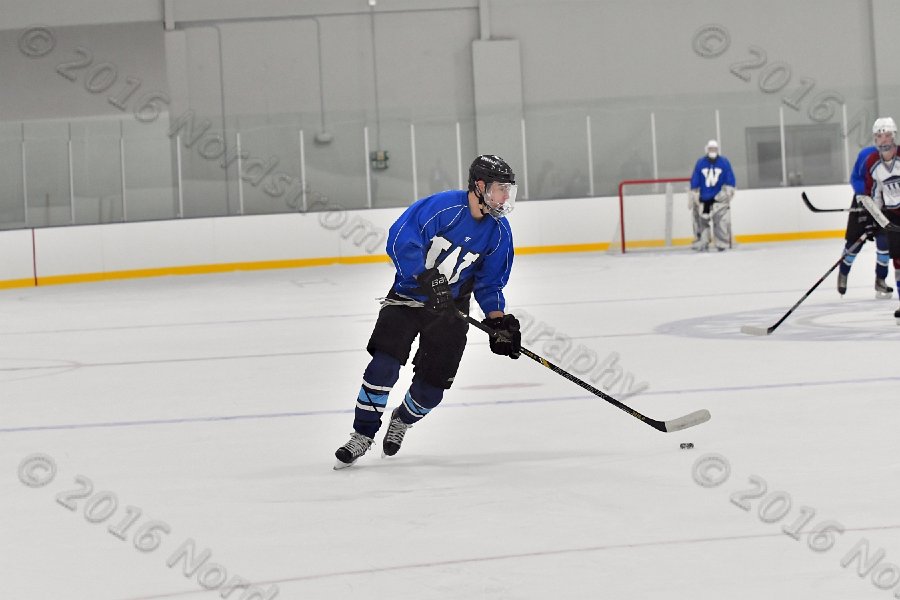 Wheaton College Men\'s Ice Hockey vs Middlesex Community College. - Photo By: KEITH NORDSTROM